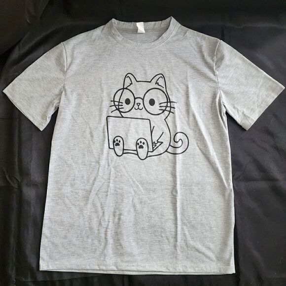 Laptop Kitten with Glasses Academic Feline - Picture 3 of 7